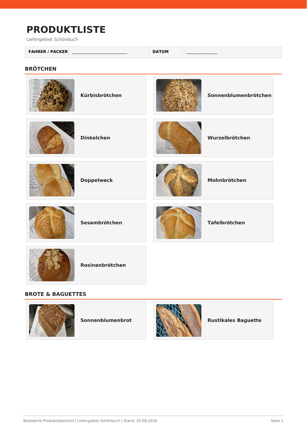 Produktliste Seite 1