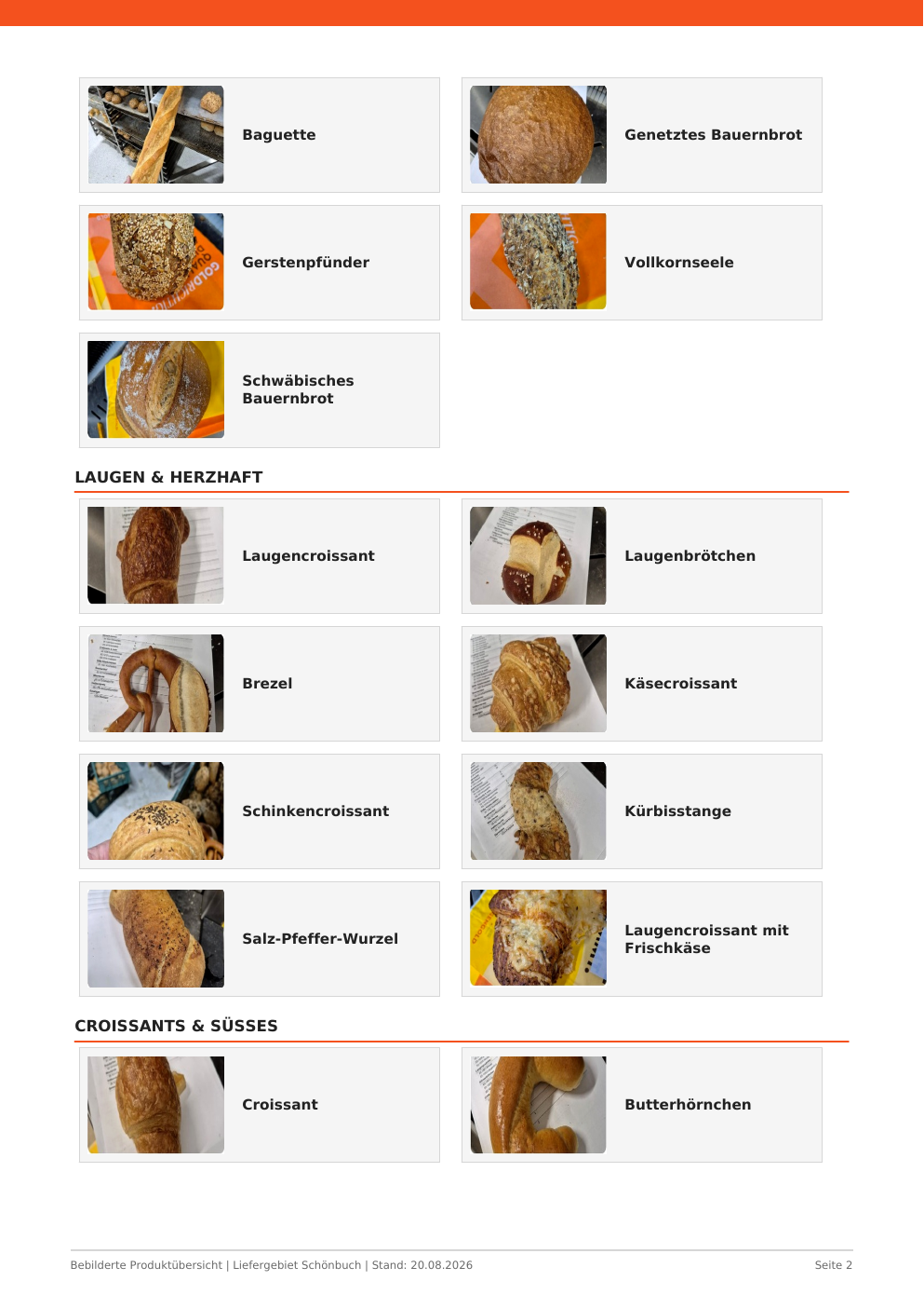 Produktliste Seite 2