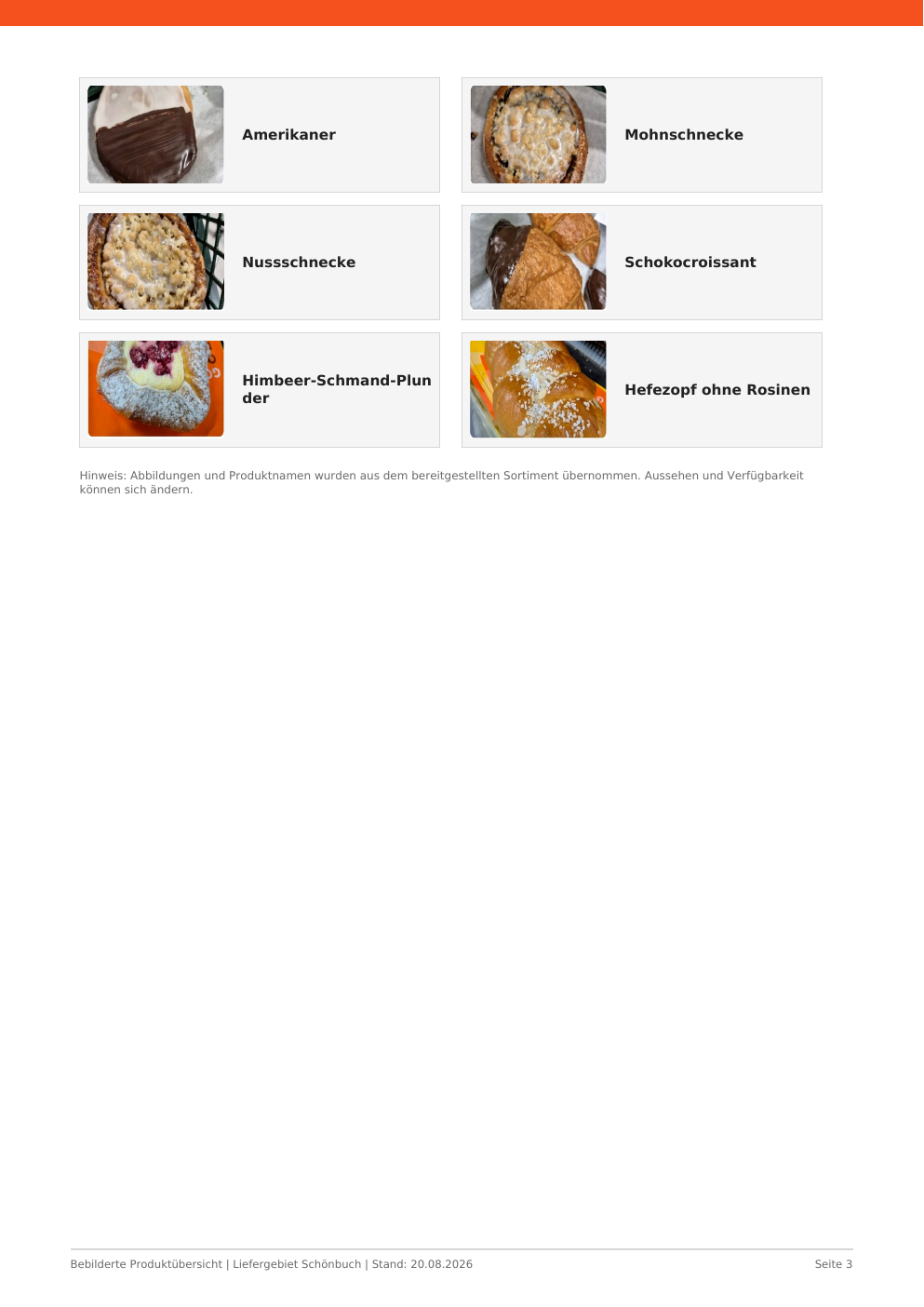 Produktliste Seite 3